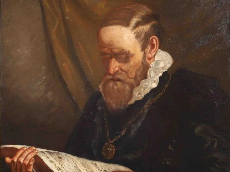 1858-Marie-Thérèse Glaesener-Hartmann - Ritratto di un uomo che legge